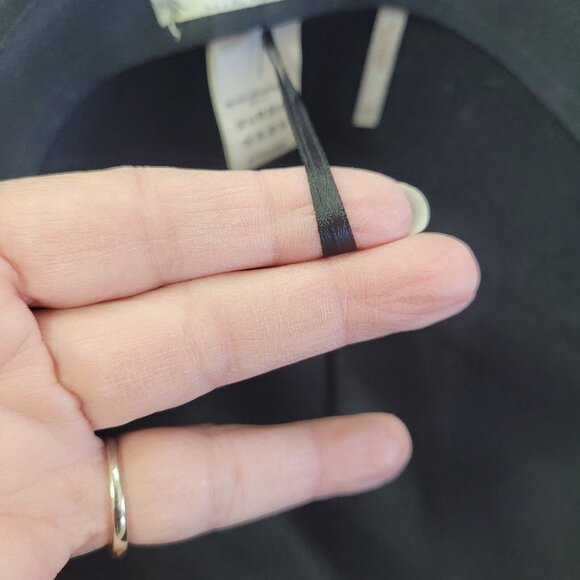 Free People Hat Womens OS Black Wool Goldfinger Western Felt Wide‎ Brim Hat - Picture 11 of 12